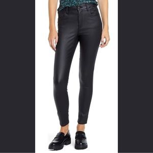NWT STRETCHY Black Faux Leather Pants